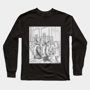 London Black and White Long Sleeve T-Shirt